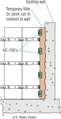 HC-150 Used for end to end forming next to a wall